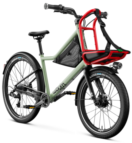 Detský kargo bicykel Woom NOW 6 (Moss Green)