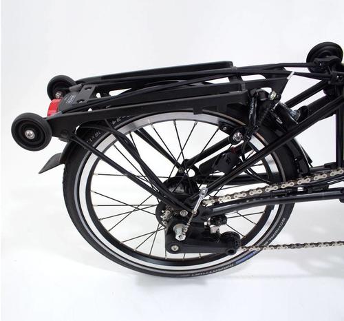 Zadný nosič na bicykel Brompton (Čierna) QRACKABK