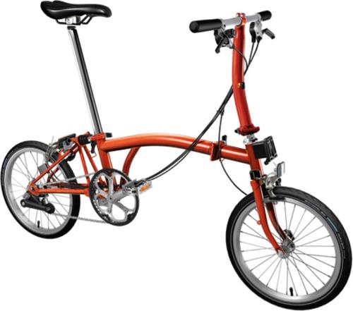 Skladací bicykel Brompton S6 (Flame lacquer)