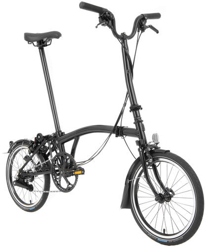 Skladací bicykel Brompton Black edition H6