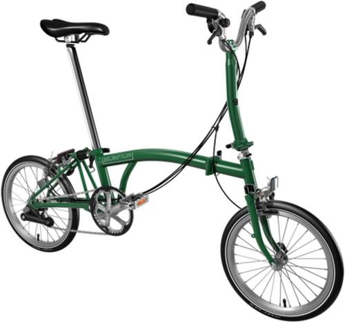 Skladací bicykel Brompton M6 jednofarebný (Racing Green)