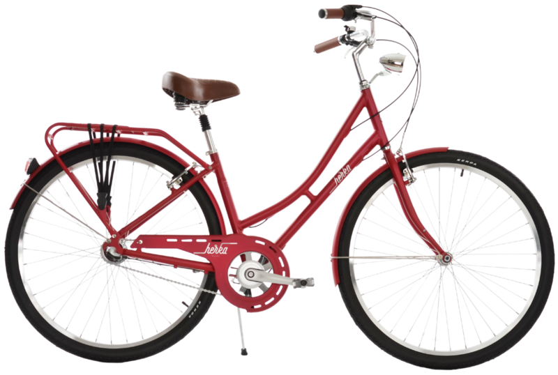 Mestský bicykel Herka Gavora červená