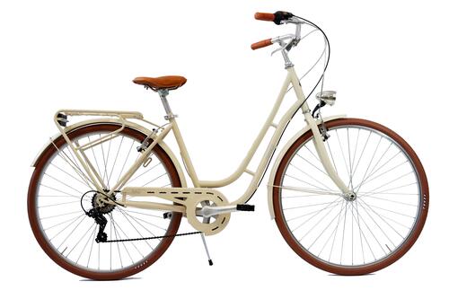 Mestský bicykel Herka Lady Anne 28 (Krémová)
