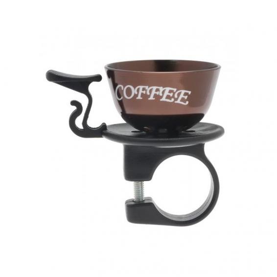Štýlový zvonček Coffee To Ride Bronze