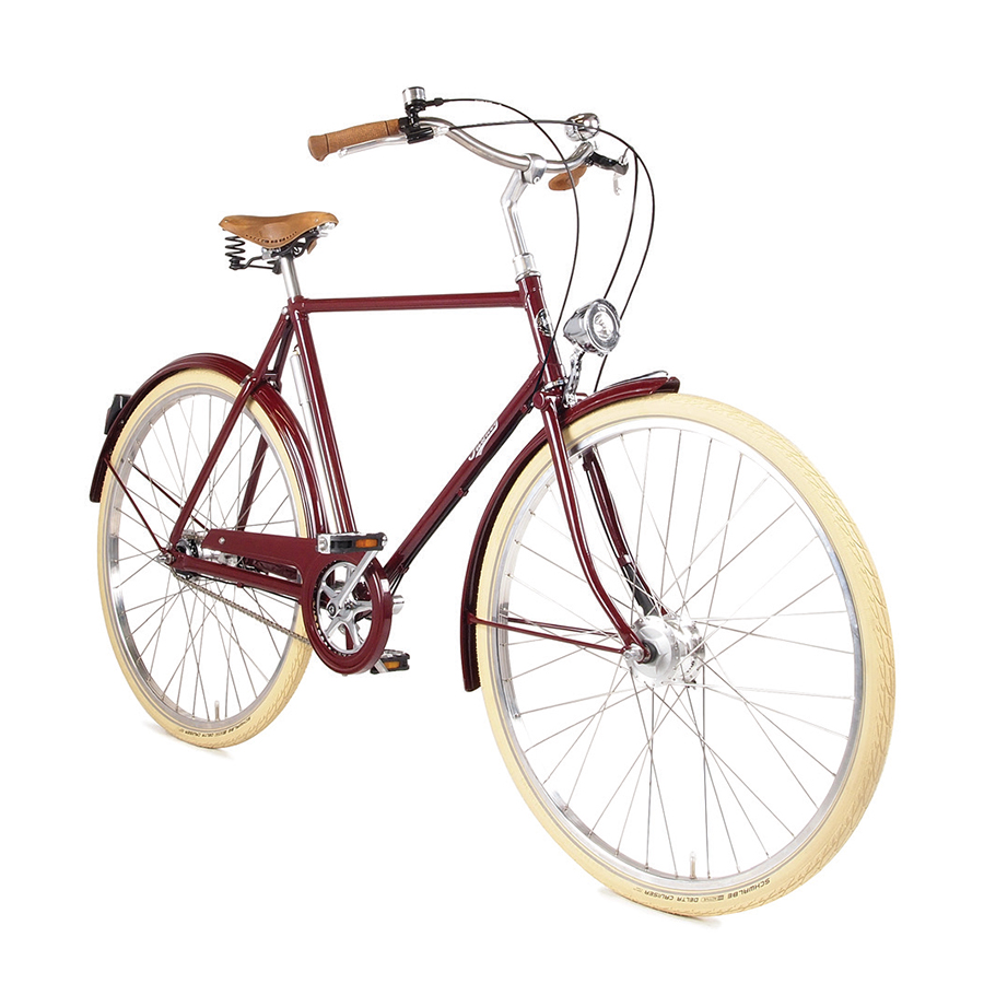 Mestský bicykel Pashley BRITON (VEĽKOST RÁMU: 62 cm - zdvojená trubka: Oxblood)