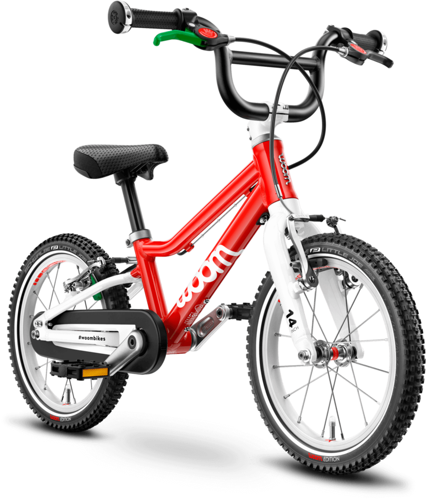 Detský ľahký bicykel WOOM 2 (FARBA: Červená)