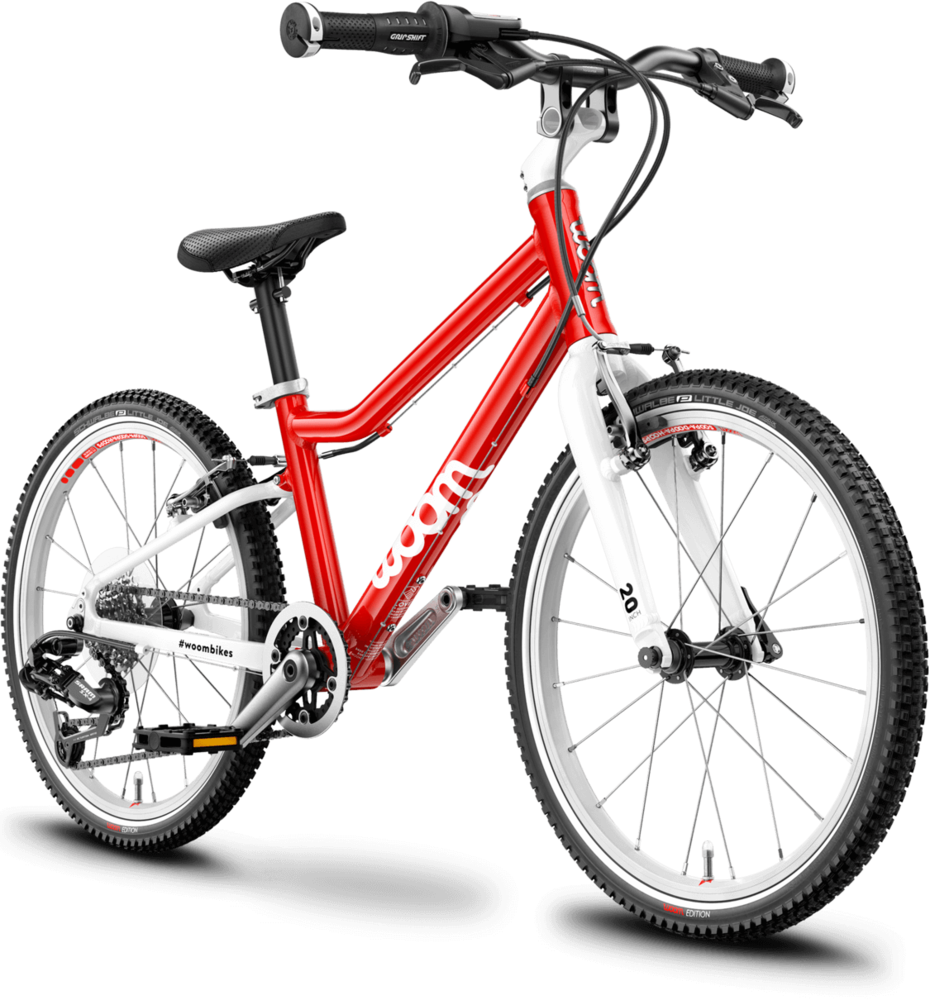 Detský ľahký bicykel WOOM 4 (FARBA: Červená)