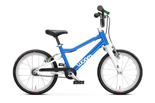 Detský ľahký bicykel 16" WOOM 3 Automagic (Modrá)