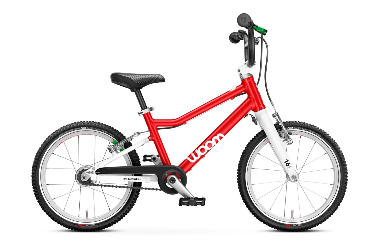 Detský ľahký bicykel 16" WOOM 3 Automagic (Červená)